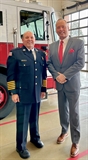 Mayor John R. Nelson and Fire Chief Jim Mayer